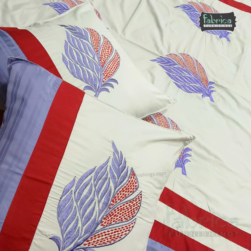 Decor Classic Designer Pure Cotton 8 Pcs Embroidered Diwan Set