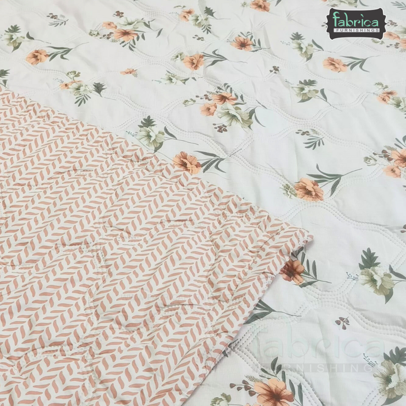 Floral Double Bed Printed Comforter(Quilt)