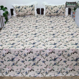 Traditional Anokhi Prints Pure Cotton King Size Lacework  Bedsheet