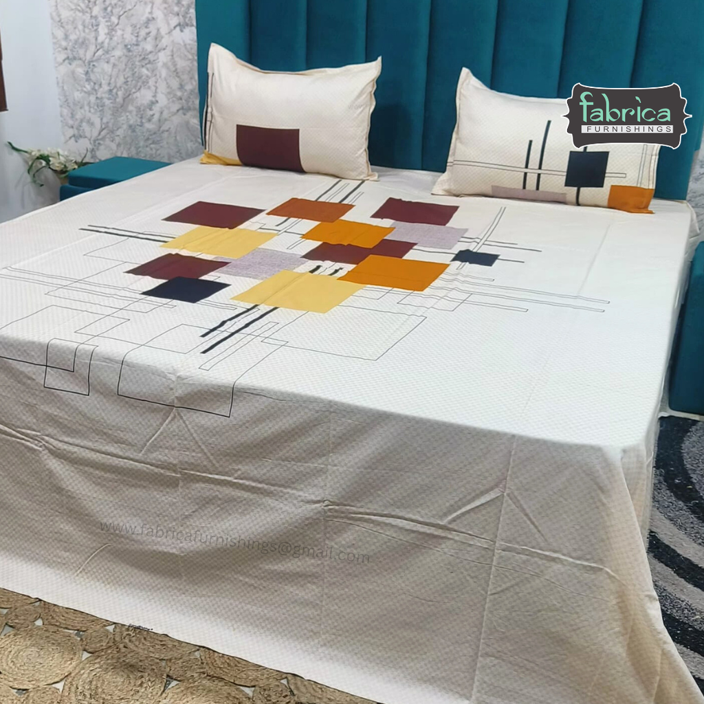 Procian Premium Pure Cotton Printed King Size Bedsheet