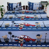 Fabby Home cartoon Print Cotton Double Bedsheet
