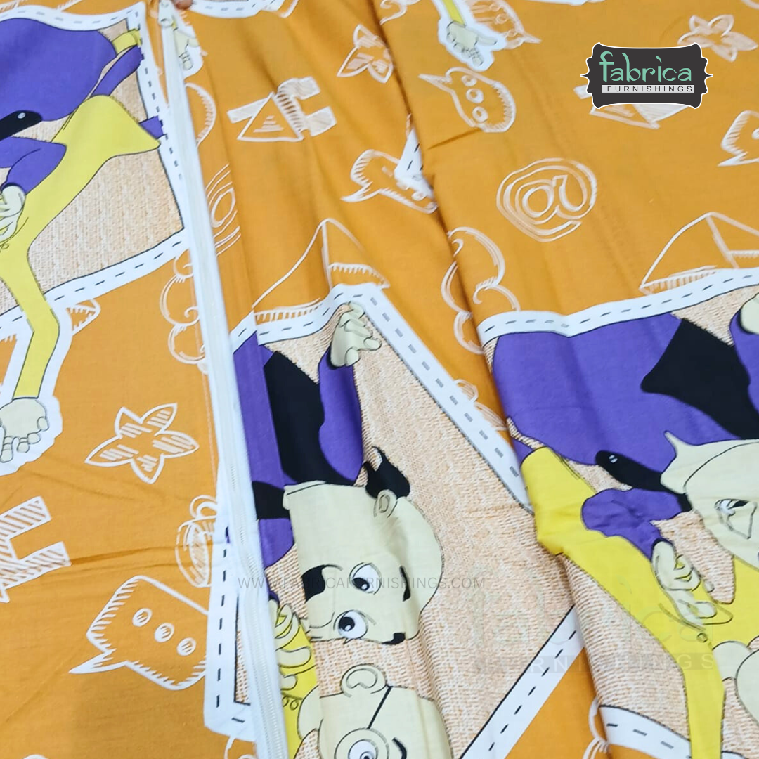 Cartoon Printed Double  bed pure cotton Duvet Cover