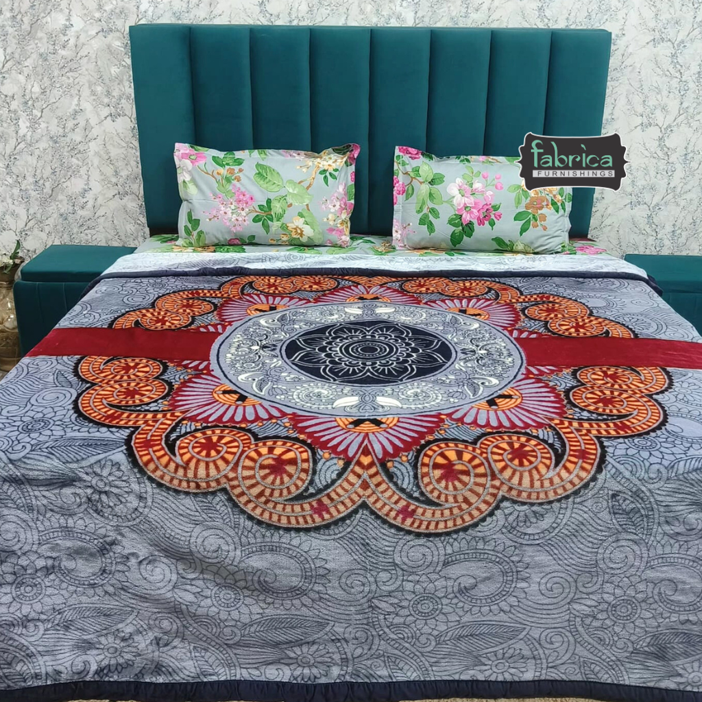 Royal comfort Floral Printed Double Bed Blanket
