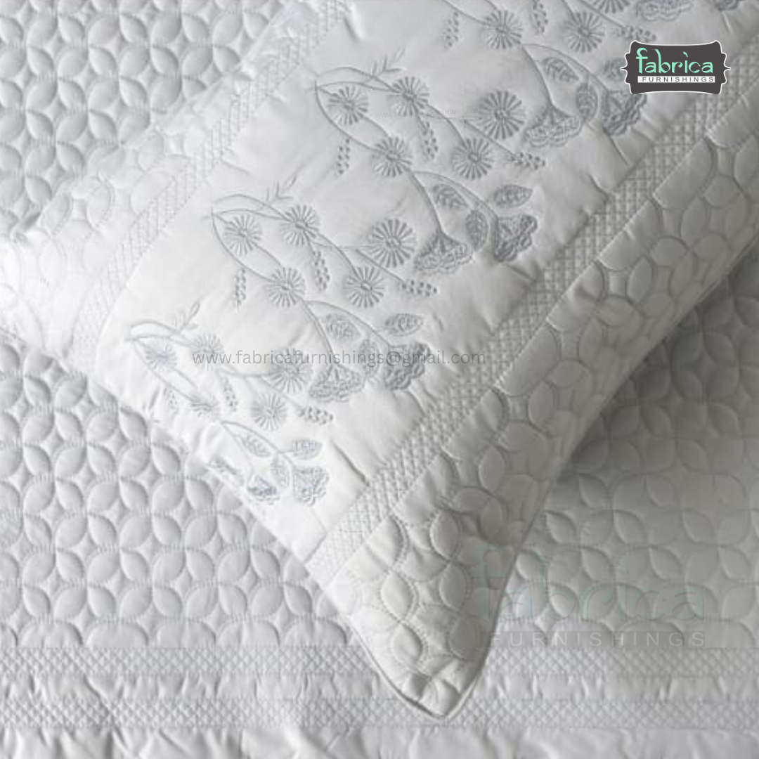 Harvest Embroidered King Size Bedcover set