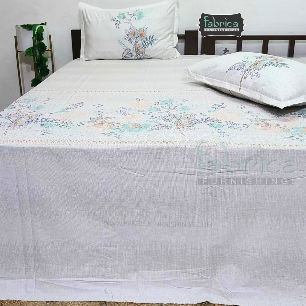 Sengol Super King Size Pure Cotton Printed Bedsheet Set