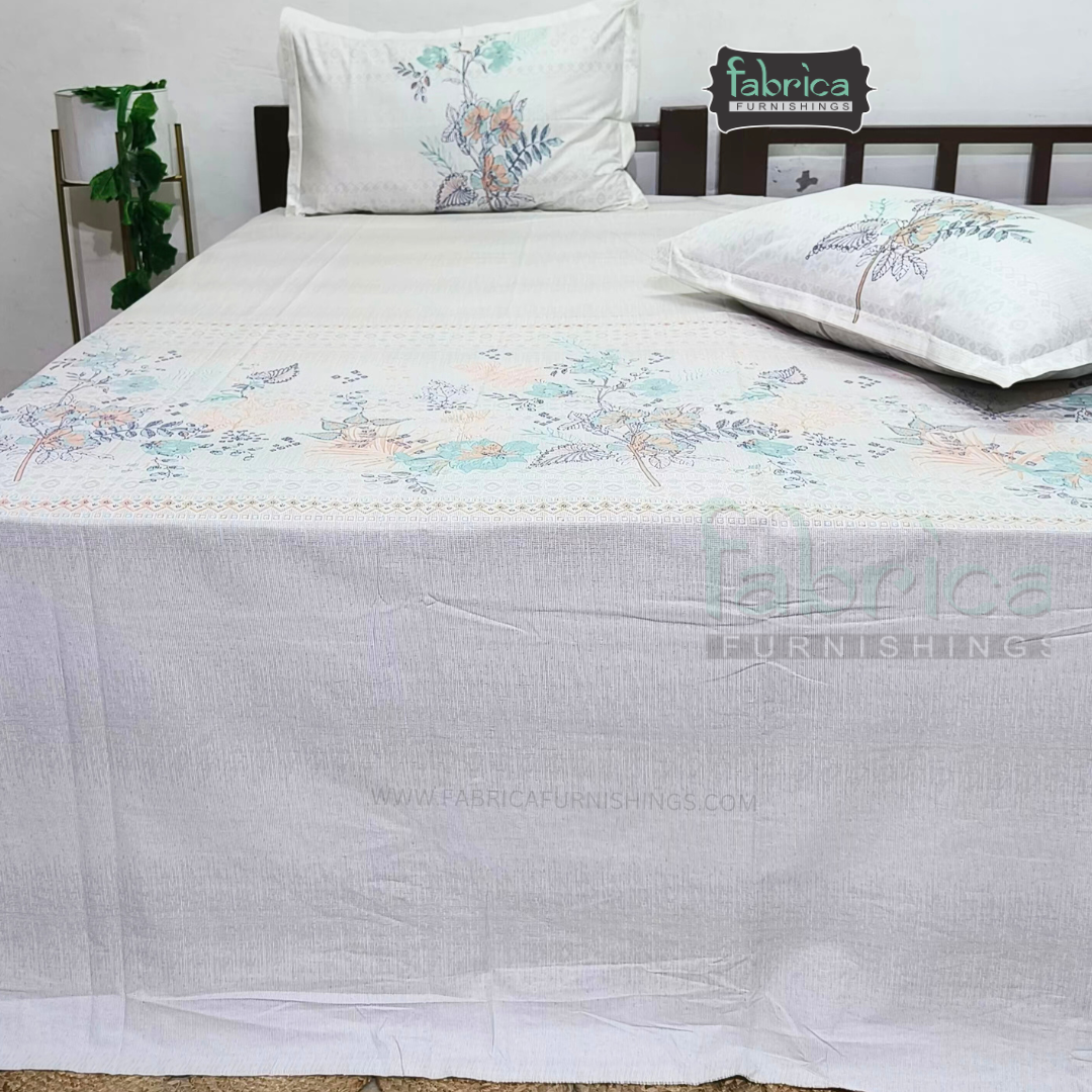 Sengol Super King Size Pure Cotton Printed Bedsheet Set