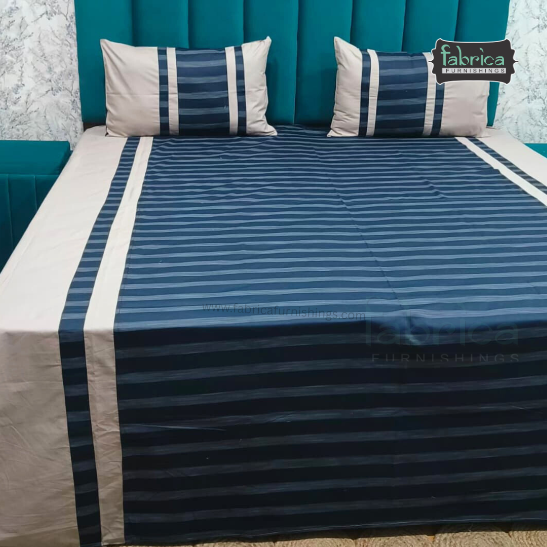 Fabby Decor Designer Mix & Match  Kingsize Printed Pure Cotton Bedsheet