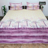 Sengol Super King Size Pure Cotton Printed Bedsheet Set