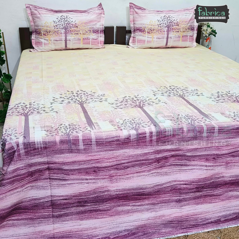 Sengol Super King Size Pure Cotton Printed Bedsheet Set