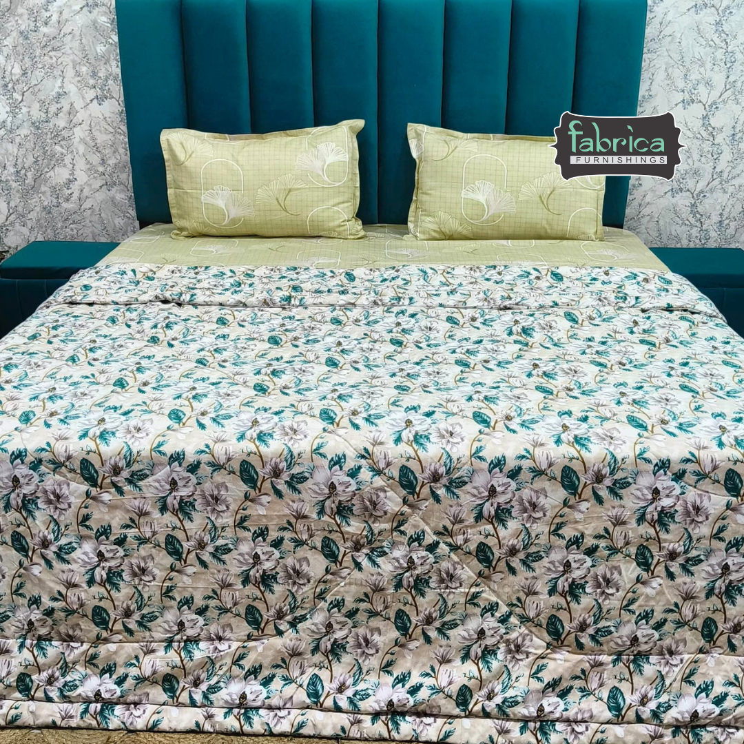 Cloudnest King Size Printed Reversible Comforter/ Quilt