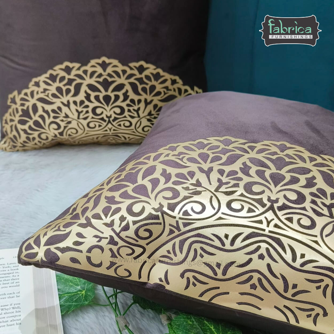 Anita's Royal Embroidered Designer Cushion cover 5 Pcs Set