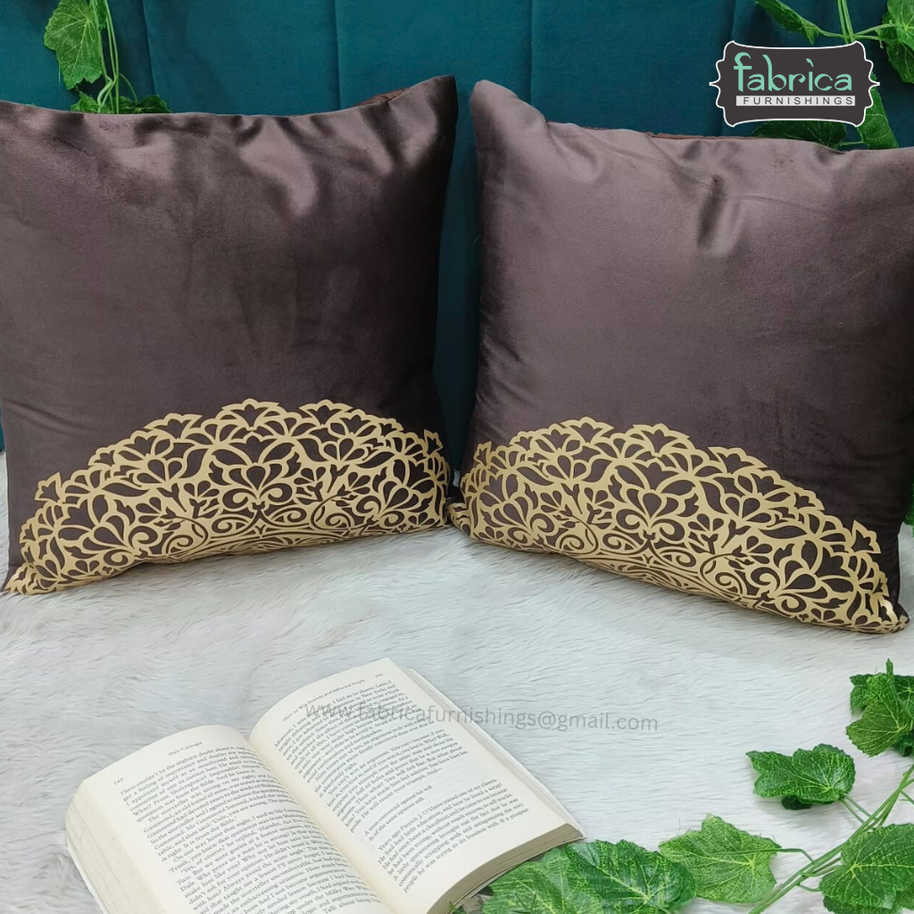 Anita's Royal Embroidered Designer Cushion cover 5 Pcs Set