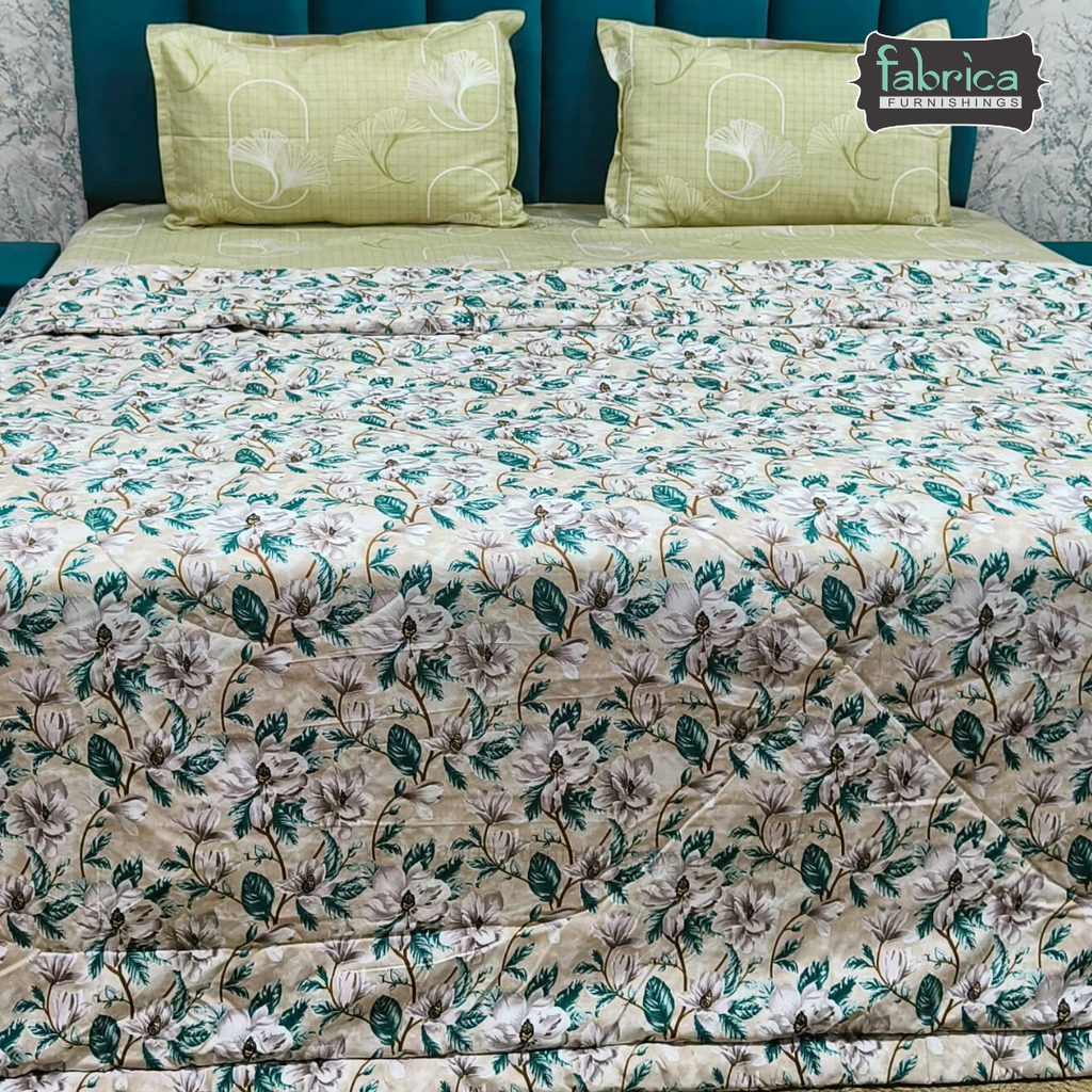 Cloudnest King Size Printed Reversible Comforter/ Quilt
