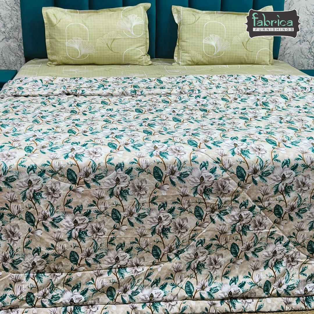 Cloudnest King Size Printed Reversible Comforter/ Quilt