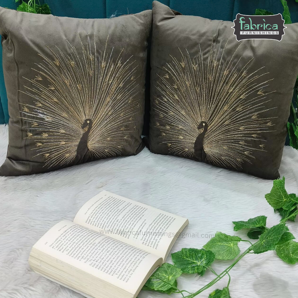 Anita's Royal Embroidered Designer Cushion cover 5 Pcs Set