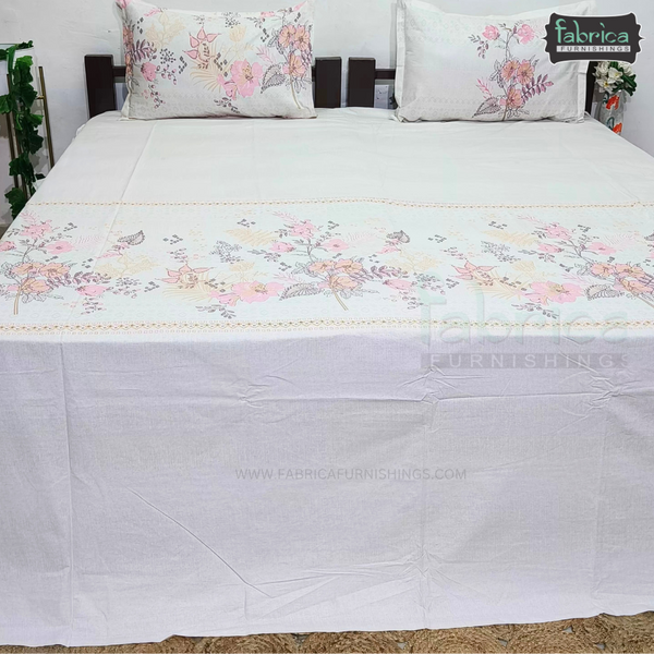 Sengol Super King Size Pure Cotton Printed Bedsheet Set