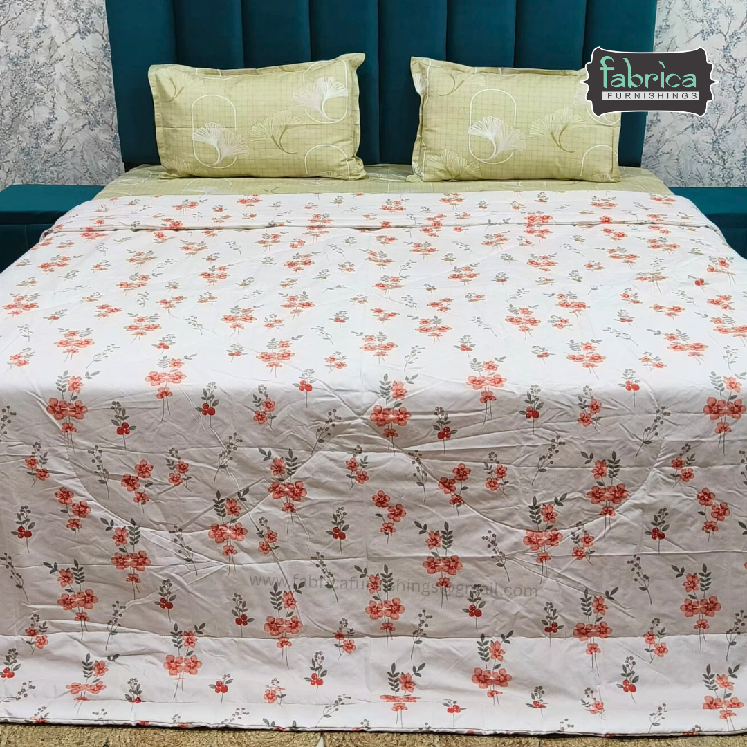 Cloudnest King Size Printed Reversible Comforter/ Quilt