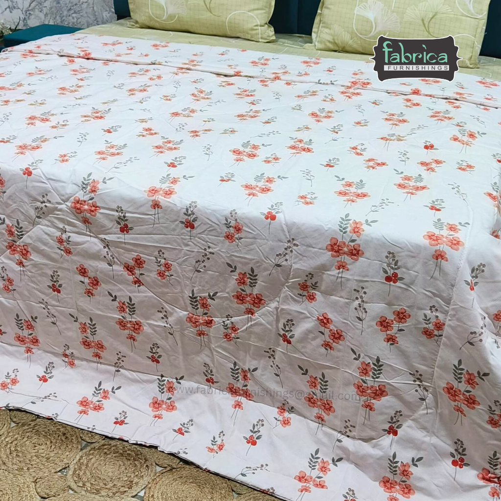 Cloudnest King Size Printed Reversible Comforter/ Quilt