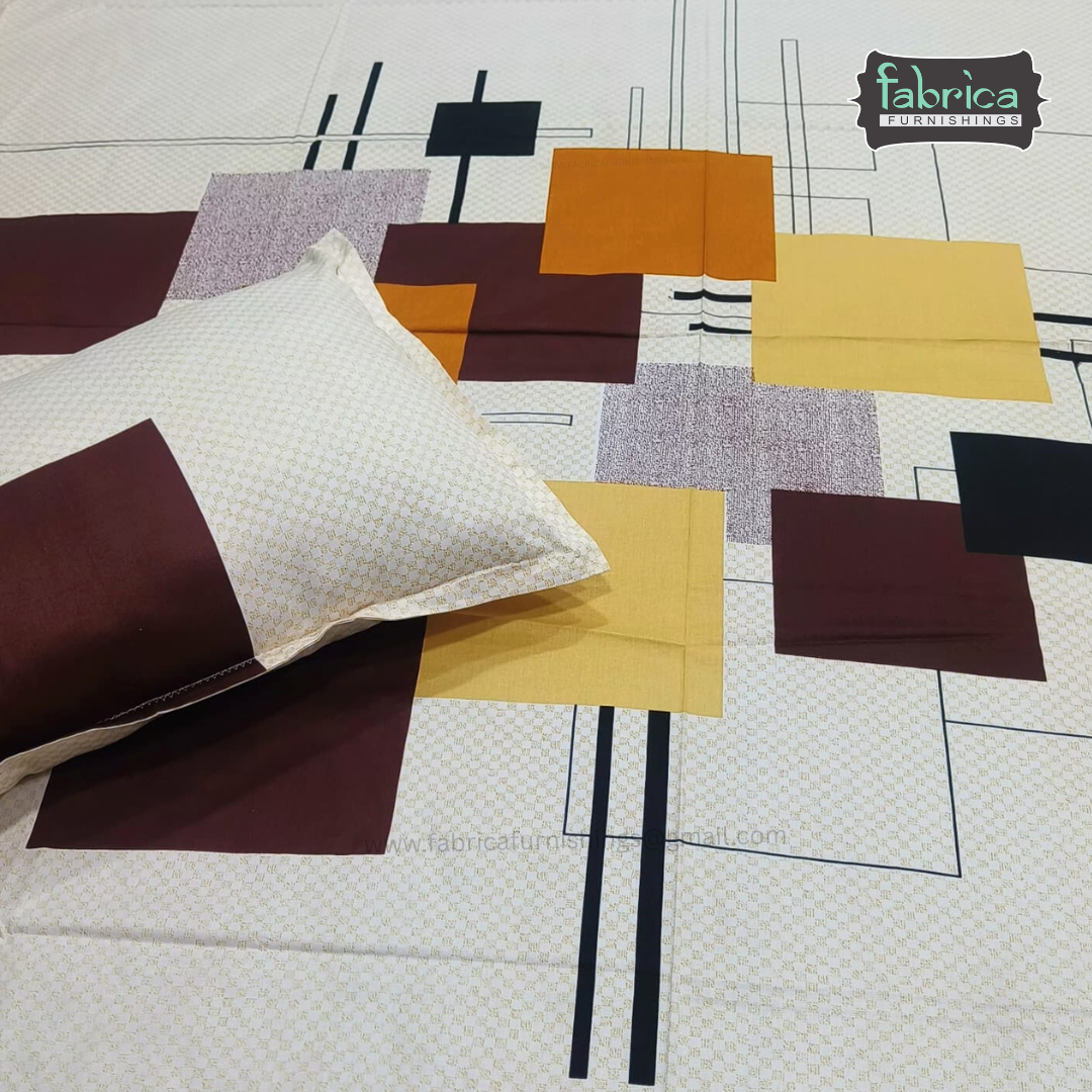 Procian Premium Pure Cotton Printed King Size Bedsheet