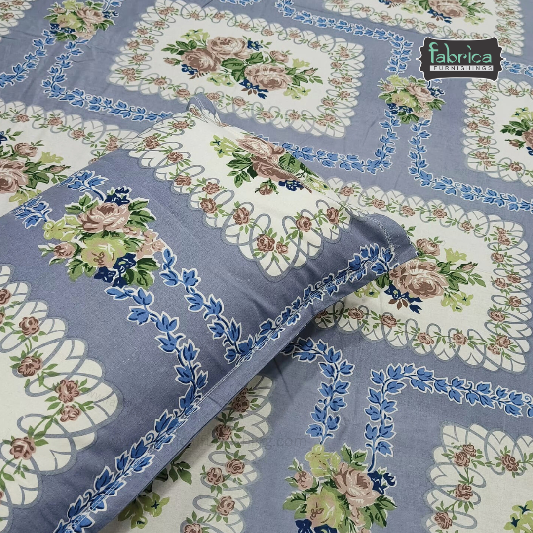 Sadabahar Anokhi Printed Pure Cotton  King Size Bedsheet Set