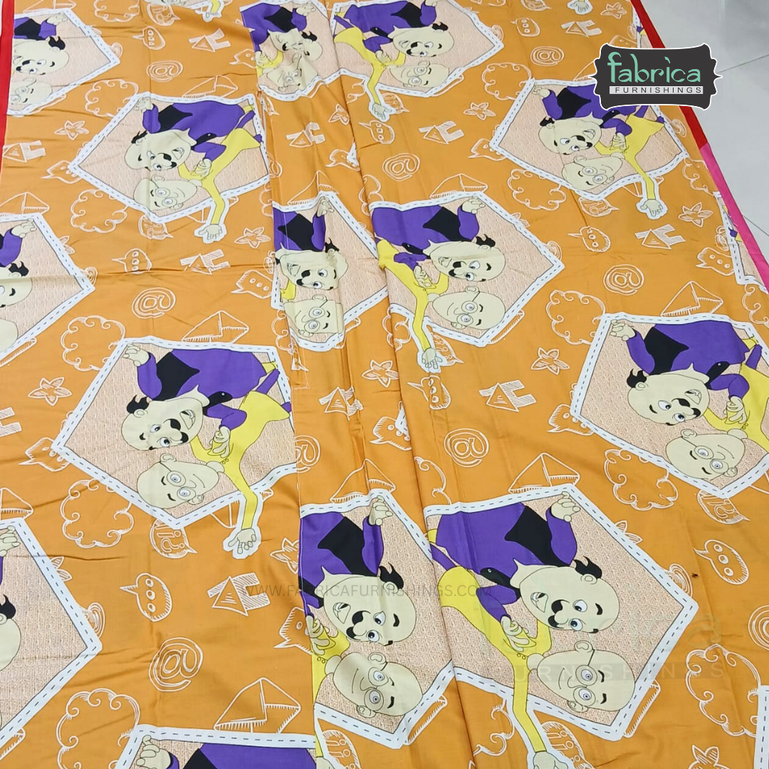 Cartoon Printed Double  bed pure cotton Duvet Cover