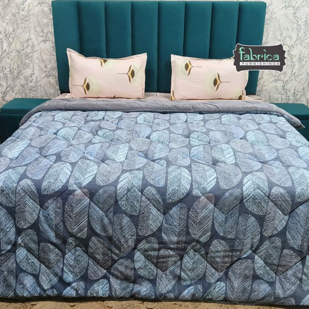 Clayton Digital Printed Double Bed Reversible Winter Quilt