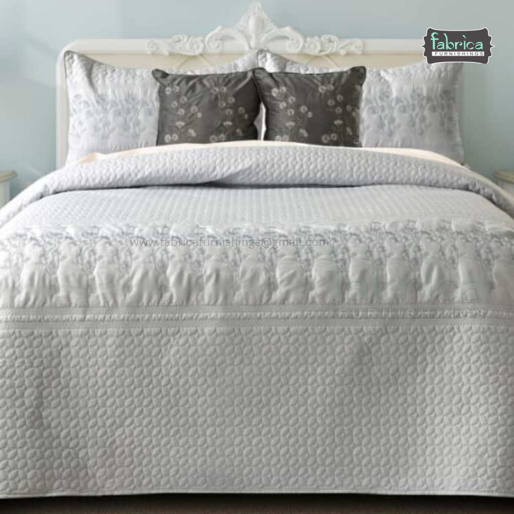 Harvest Embroidered King Size Bedcover set