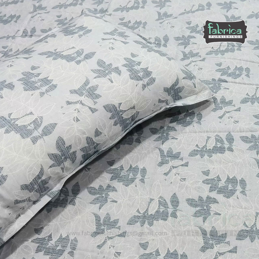 Calm Petals  Printed Pure Cotton Single Bed Sheet