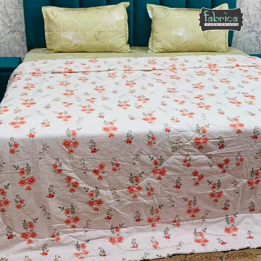 Cloudnest King Size Printed Reversible Comforter/ Quilt