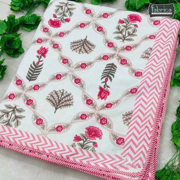 Jharoka Mul Cotton Double Bed Dohars