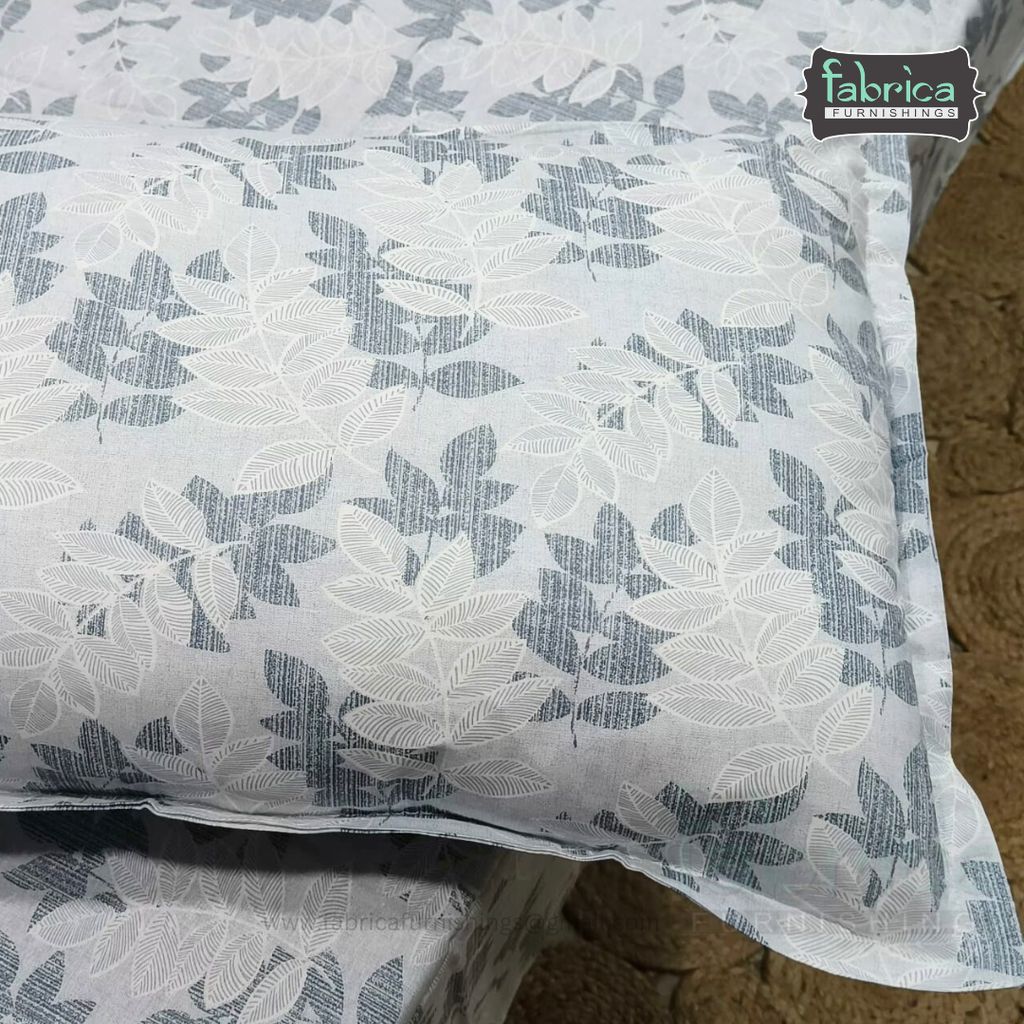 Calm Petals  Printed Pure Cotton Single Bed Sheet