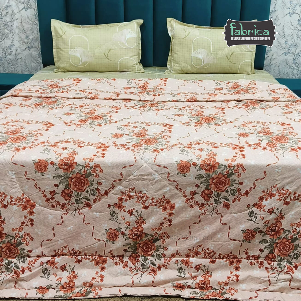 Cloudnest King Size Printed Reversible Comforter/ Quilt