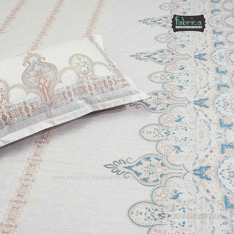 Sengol Super King Size Pure Cotton Printed Bedsheet Set