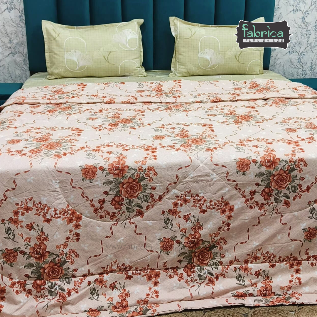 Cloudnest King Size Printed Reversible Comforter/ Quilt