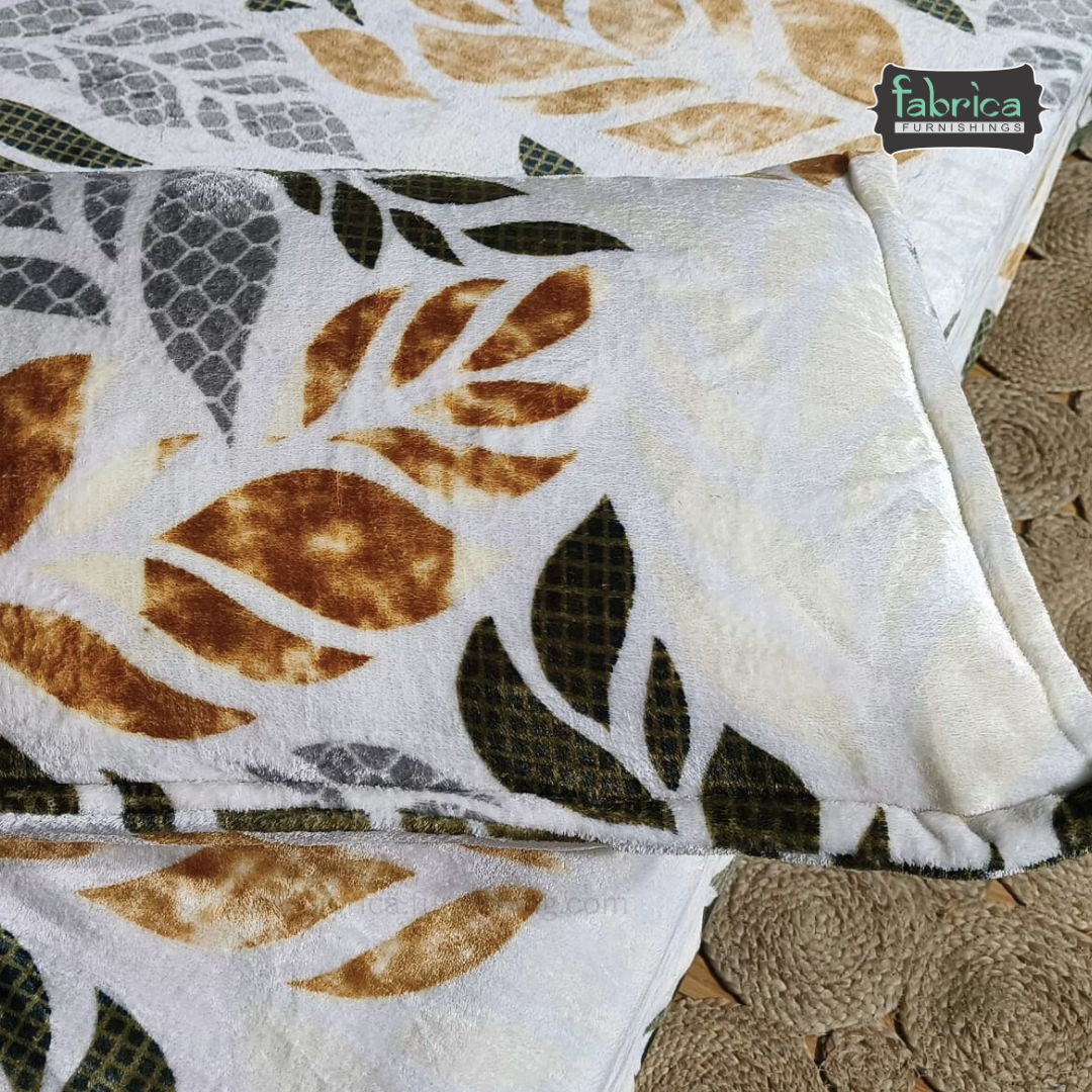 Stella  Printed Premium  King Size Winter Bedsheet Set