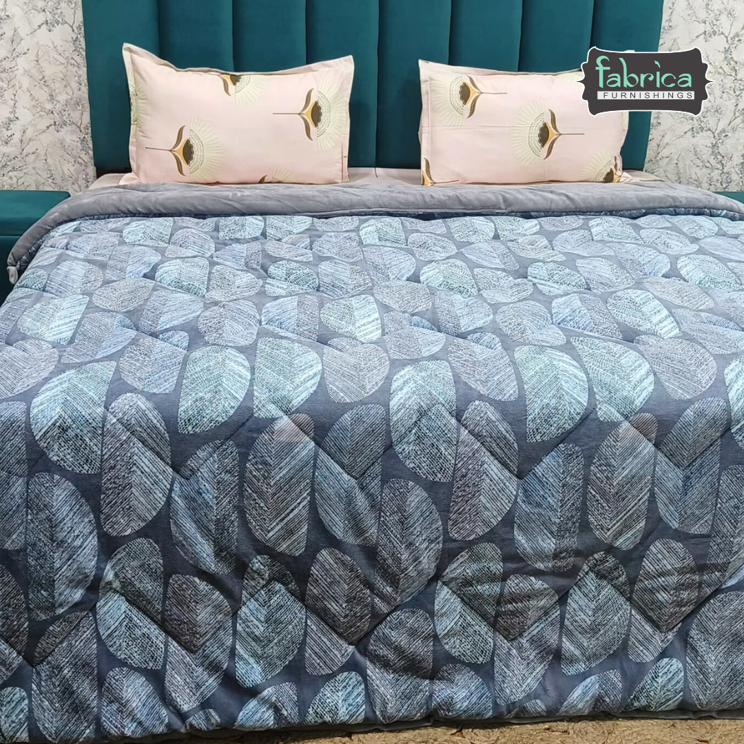 Clayton Digital Printed Double Bed Reversible Winter Quilt