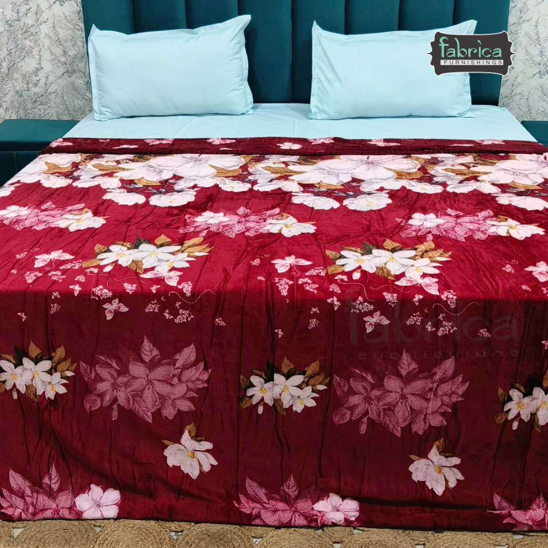 Snow Soft  Printed Premium Double Bed Cozy Duvet Cover