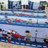 Fabby Home cartoon Print Cotton Double Bedsheet