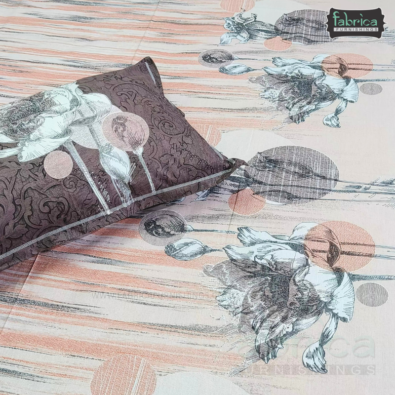 Sengol Super King Size Pure Cotton Printed Bedsheet Set
