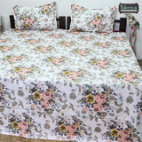 Glory Queen Size Pure Cotton Printed Bedsheet