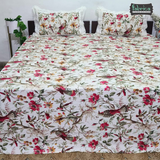 Traditional Anokhi Prints Pure Cotton King Size Lacework  Bedsheet