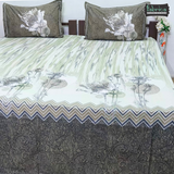 Sengol Super King Size Pure Cotton Printed Bedsheet Set