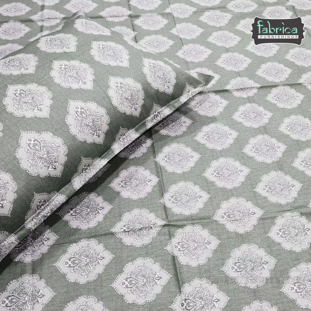 Calm Petals  Printed Pure Cotton Single Bed Sheet