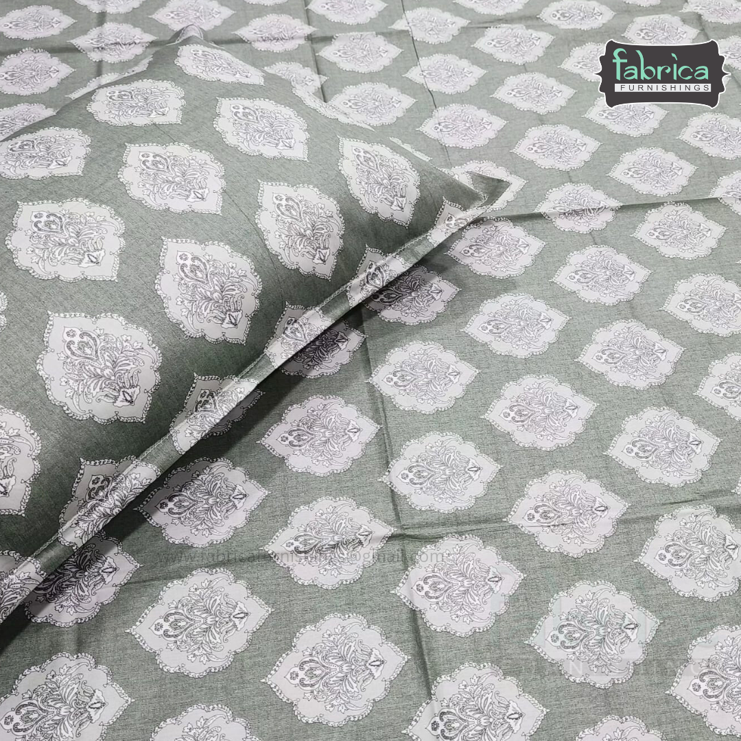 Calm Petals  Printed Pure Cotton Single Bed Sheet