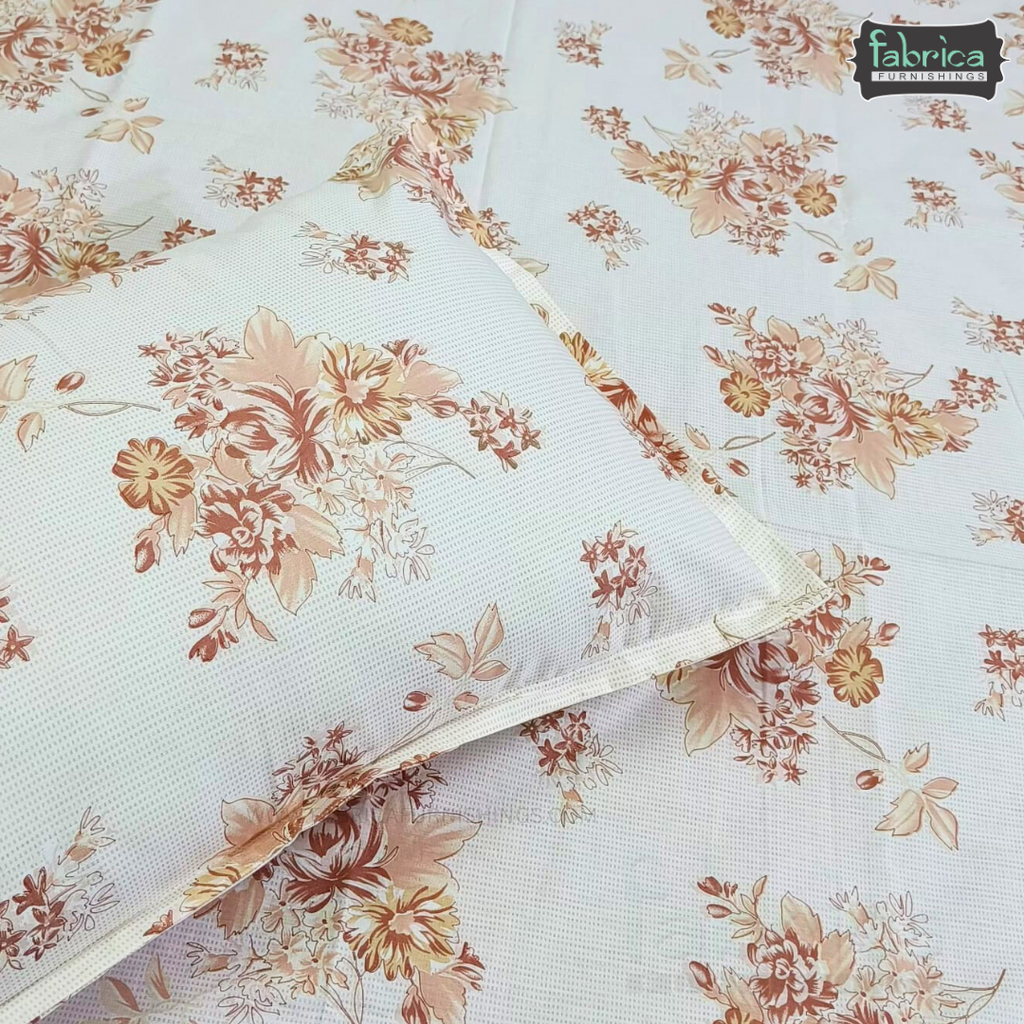 Glory Queen Size Pure Cotton Printed Bedsheet