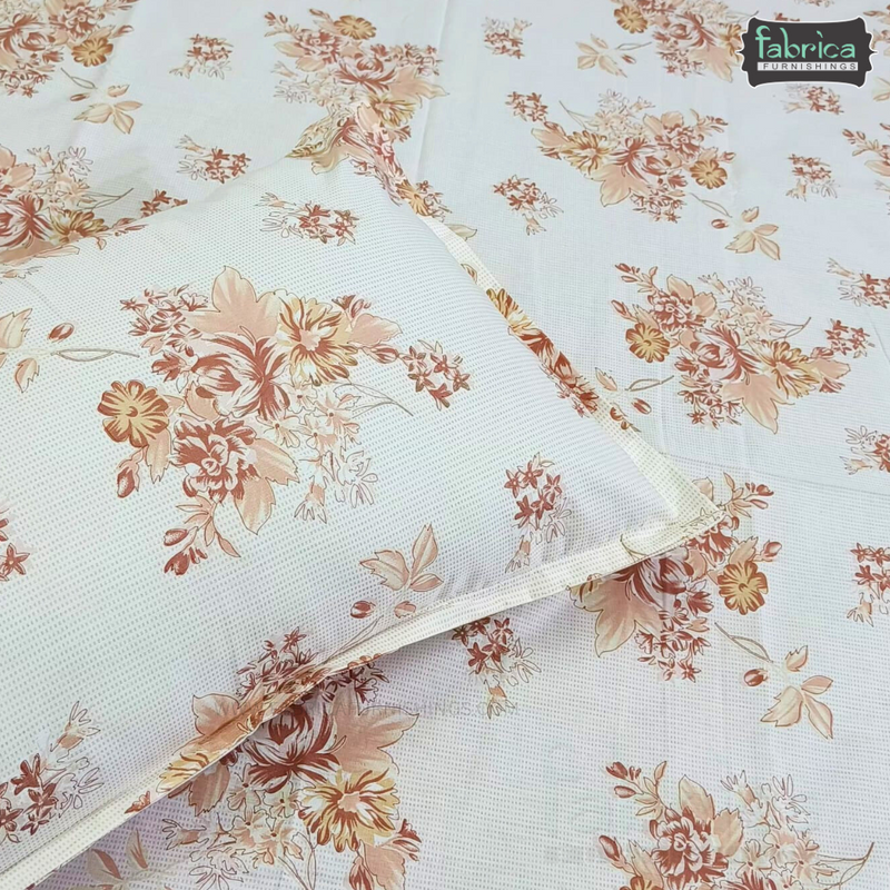 Glory Queen Size Pure Cotton Printed Bedsheet