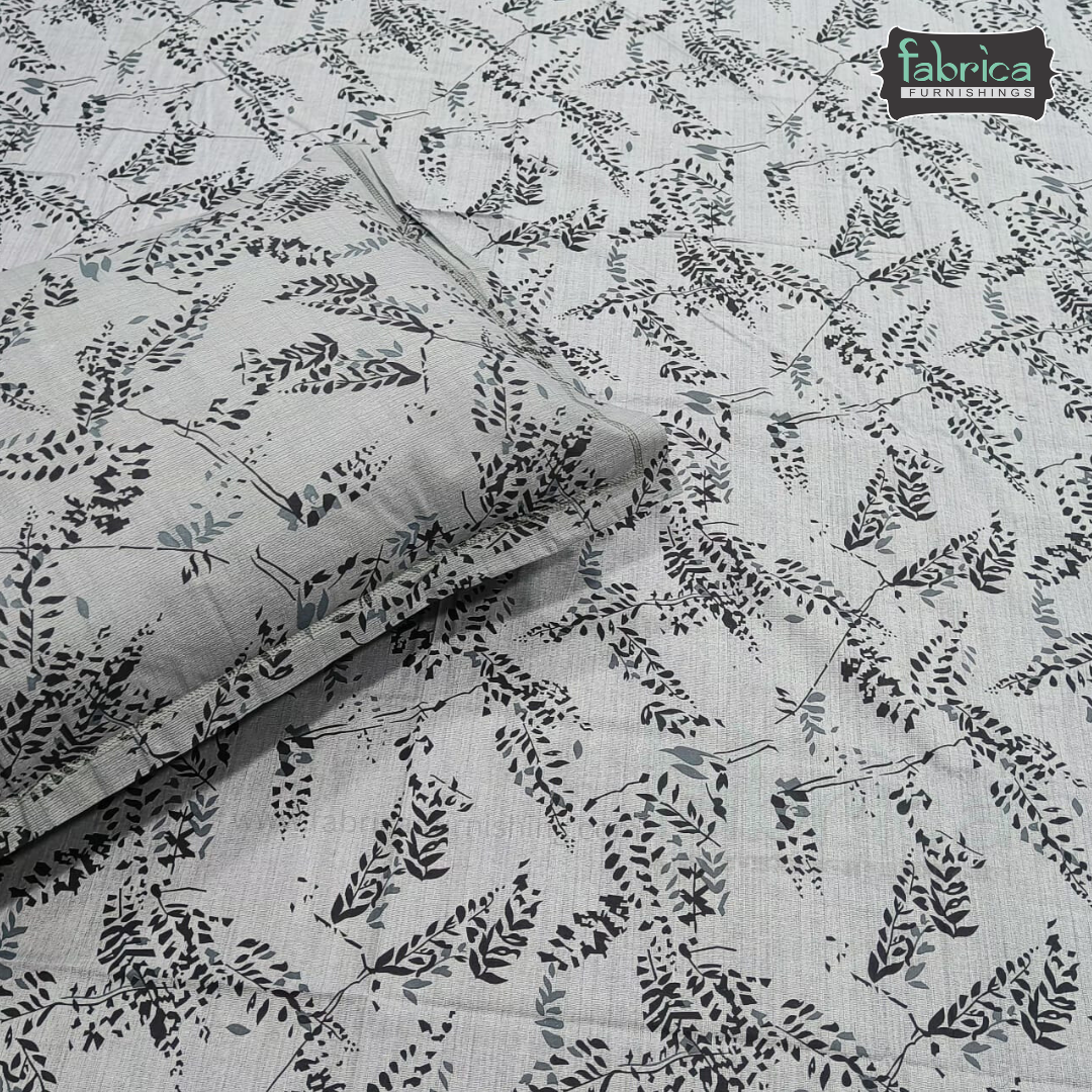 Petals Perra King Size Pure Cotton  Printed Bedsheet Set