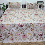 Traditional Anokhi Prints Pure Cotton King Size Lacework  Bedsheet