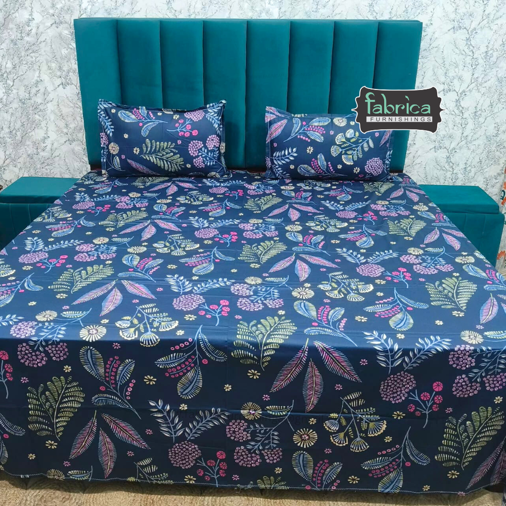 Procian Print Premium Pure Cotton Queen Size Bedsheet