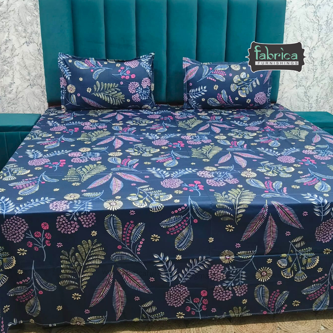 Procian Print Premium Pure Cotton Queen Size Bedsheet